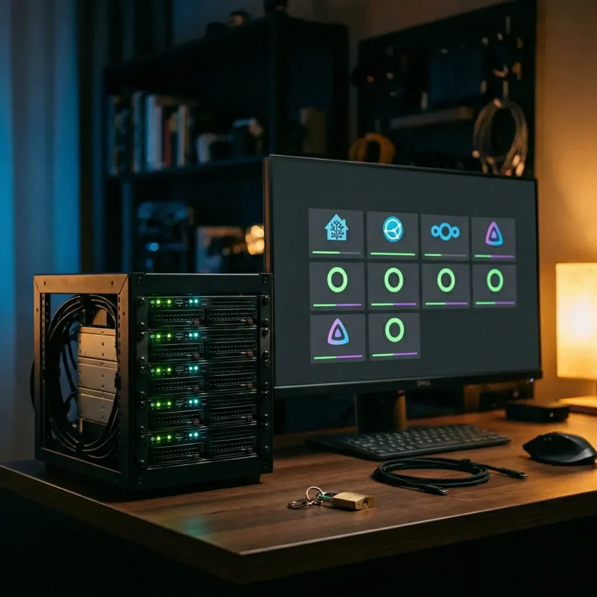 Self-hosted open-source software stack with zero per-user fees